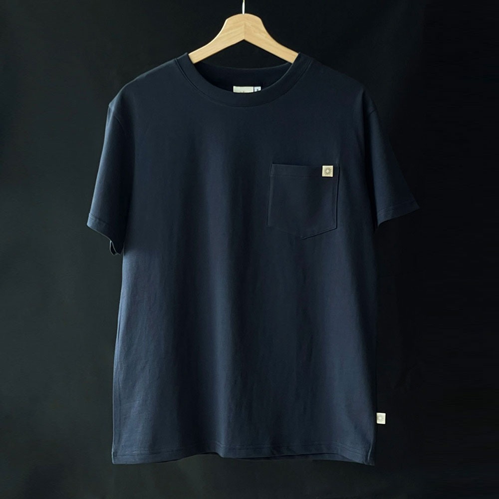 오가닉 코튼 포켓 티셔츠 / 네이비
