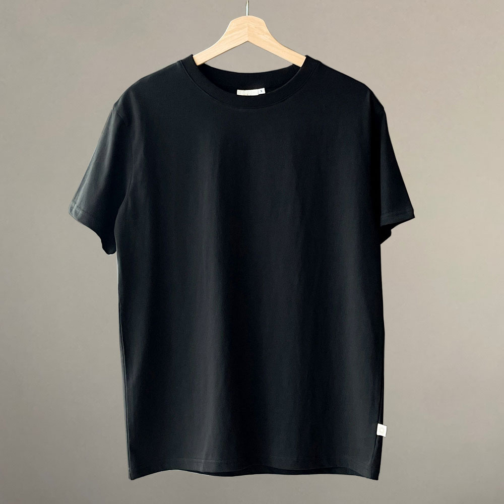 오가닉 코튼 티셔츠 / 블랙